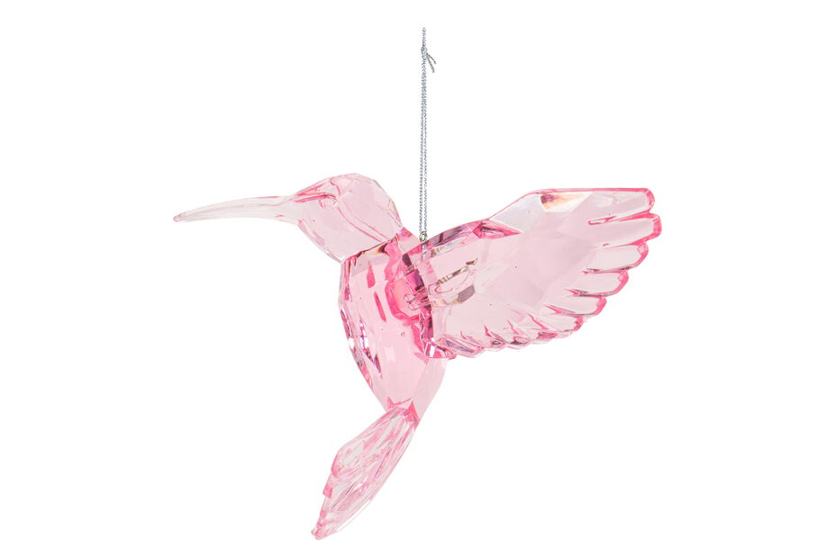 Julpynt kolibri, Höjd 17.5 cm, Rosa