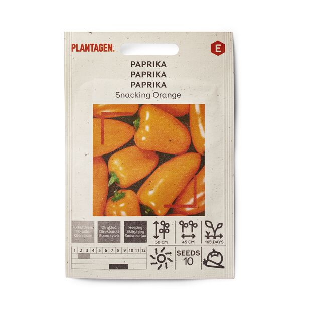 Paprika 'Snacking Orange', Flerfärgad