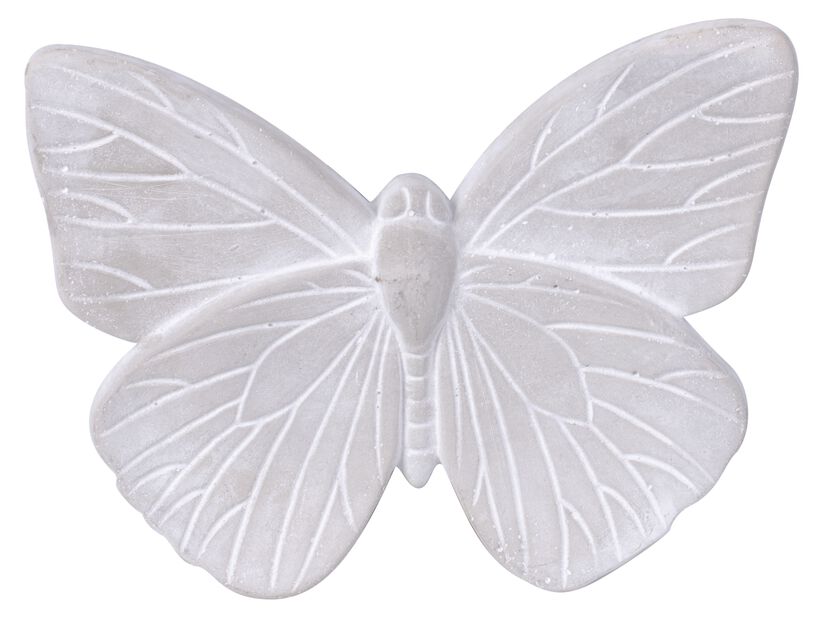 Dekorationsfjäril, Längd 25 cm, Grå