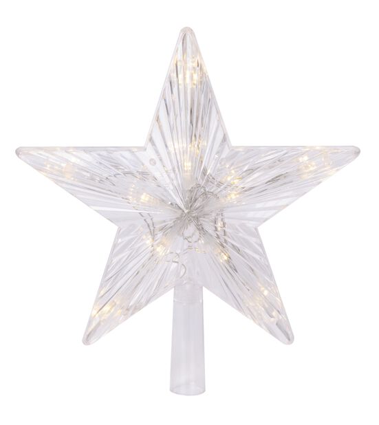 Julgransstjärna LED-lampor, Höjd 24 cm, Vit